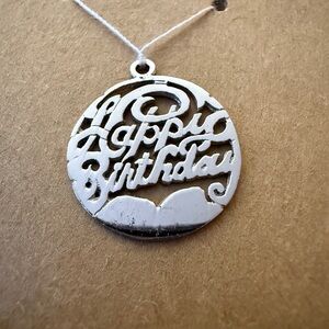 Silver Happy Birthday Pendant